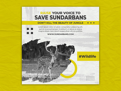 Save Sundarbans Campaign | Social Media Post Design | Ads
