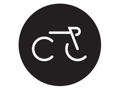 CycleLove bike cycling logo pictogram round