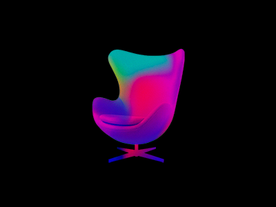 Egg Chair chair gradient