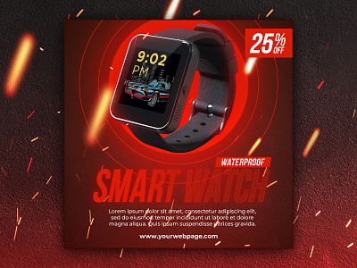 Social media design | smart watch ads post