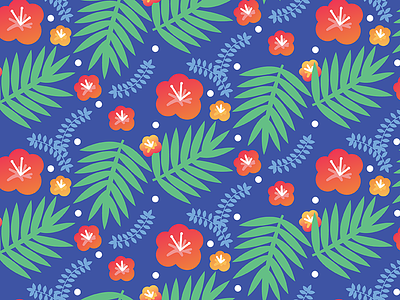 2tropical5me colorful floral pattern tropical