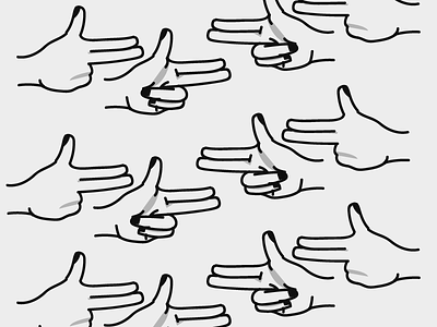 ayyyyyyy black and white finger guns grayscale illustration pattern vector