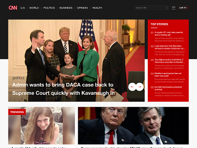 CNN Homepage Redesign journalism redesign ui