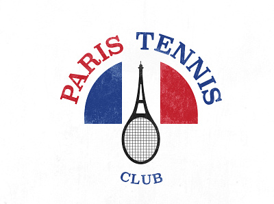 Paris Tennis Club graphic design illustration photoshop typography