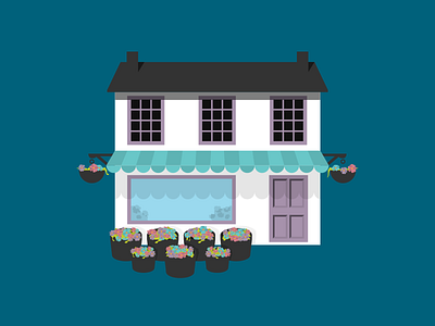 Flower Shop building finance flowers illustration illustrator law shop