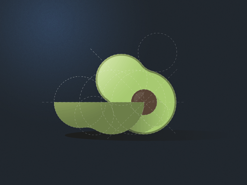 Avocado Flat & Fresh by Richard Barnes on Dribbble