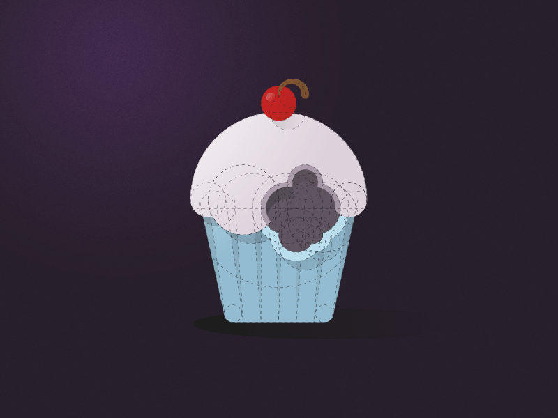 Cake - Flat & Fresh cake eat flat food fresh graphic illustrator