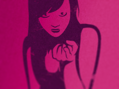 Gimmie It Back characters illustration pink sexy single colour