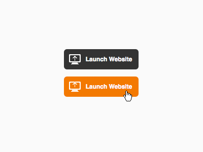 Launch Website Button minimal navigation ui web web design