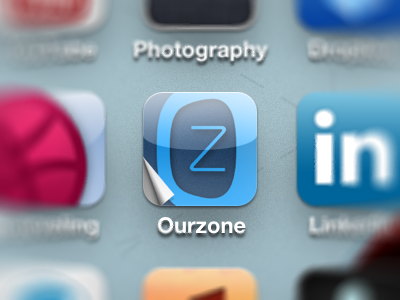 Ourzone iOS Icon icon ios ipad iphone ourzone web app apps