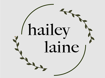 Hailey Laine Freelance Designer Logo adobe creative suite branding design freelance freelance design graphic design icon illustration logo natural professional typography