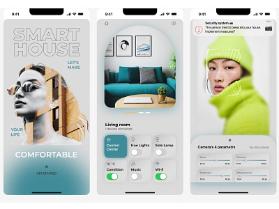 Smart House App app design smart house ui