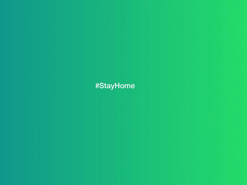 Please Stay At Home animation clean corona coronavirus family health home office safe ui ui xu uichallenge uidesign ux work