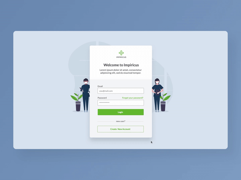 Keep It Responsive anima clean design doctor form illustration login medical mobile people registration responsive signup sketch ui ui design uiux ux website