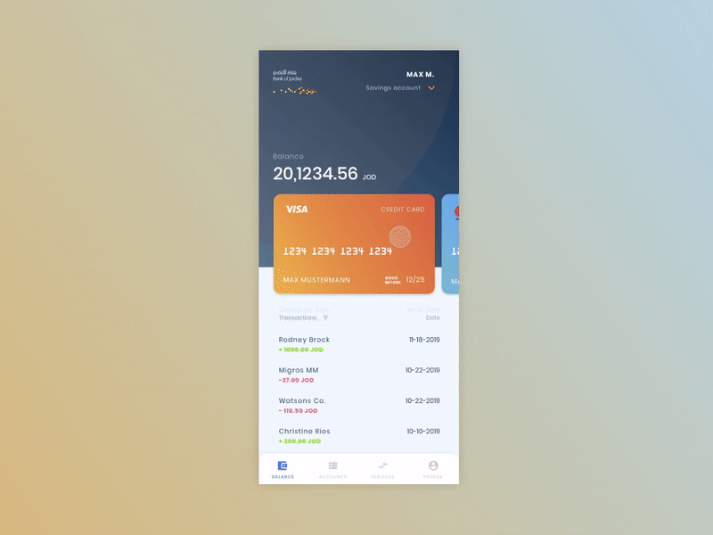 Bank App Balance Screen Reimagined