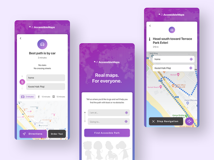 Accessible Maps by Hanan on Dribbble