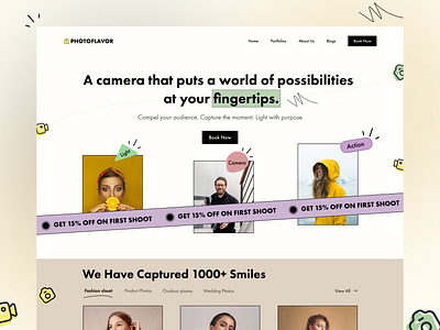 Photographer landing Page