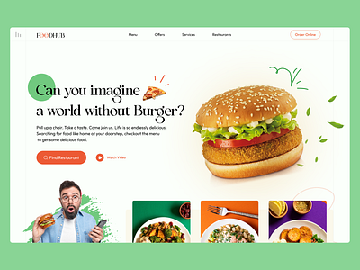 Restaurant Landing Page Design booking clean concept cuisine design dribbble2022 foodapp foodie inspiration landing page minimal mockup nft product design restaurant app restaurant website ui