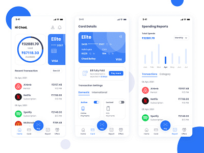 Elite Credit card - FinTech UI UX Case study by Vijesh on Dribbble