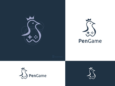 Penguin Game Logo 3d animation branding design game game logo graphic design illustration logo logos motion graphics penguin penguin logo ui ux vector