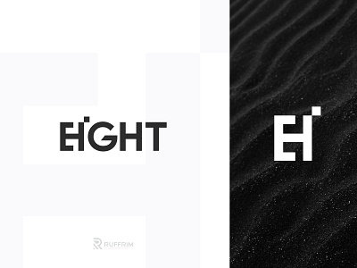 Eight Wordmark Logo 3d 8 logo animation branding clean logo creative logo design eight logo graphic design illustration logo logos minimal logo number 8 logo number logo ui ux vector word logo wordmark logo