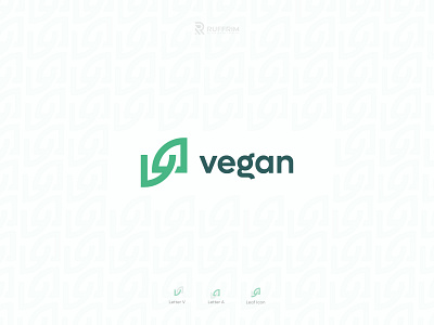 Vegan Logo Design || V A letter Logo