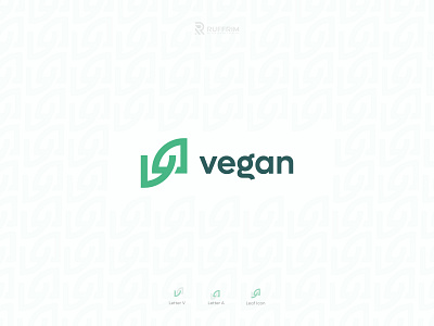 Vegan Logo Design || V A letter Logo a letter logo app branding design graphic design green logo illustration logo minimal logo nature logo typography ui v letter logo va letter logo vector vegan vegan food vegan food logo vegan logo vegans