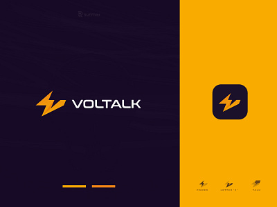 Power Logo || Volt Logo || Talk Chat Logo