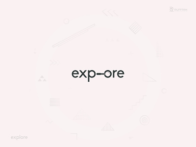 Explore Logo || Search Wordmark Logo