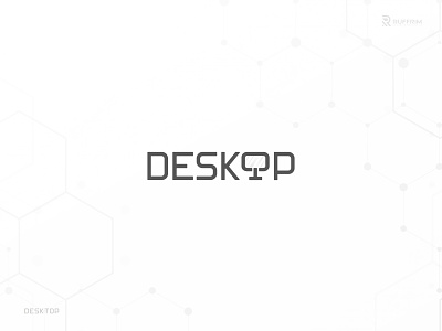 Desktop Logo || Computer wordmark Logo