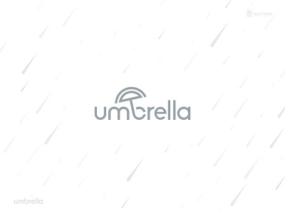 Umbrella Wordmark Logo branding clean logo creative logo design graphic design illustration letter logo logo minimal logo rain logo raindrop typography ui umbrella umbrella logo ux vector word logo wordmark wordmark logo