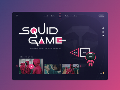 Squid Game Website designs, themes, templates and downloadable graphic  elements on Dribbble