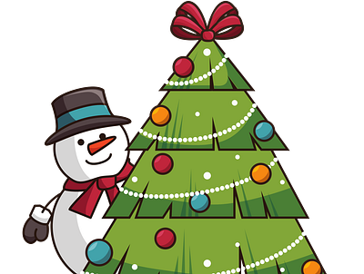 Snow Boy with Christmas Tree 3d animation branding graphic design logo motion graphics ui