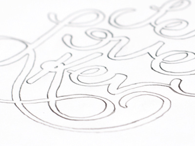 Jen Loves Kev hand lettering illustration sketch typography