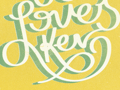Jen Loves Kev - Phase 2 hand drawn hand lettering illustration logo texture type