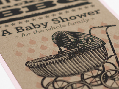 A Baby Show(er) baby invitation paper