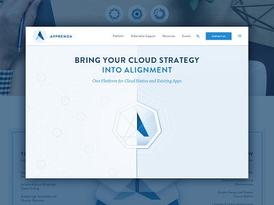 Apprenda Launch apprenda brand homepage launch software website