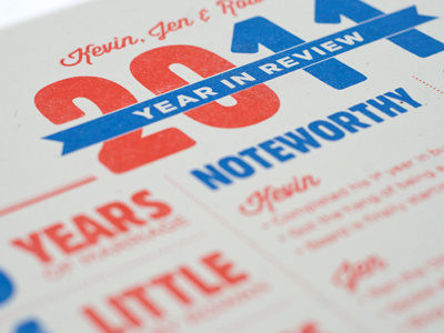 Year In Review infographic poster risograph wisdom script year in review