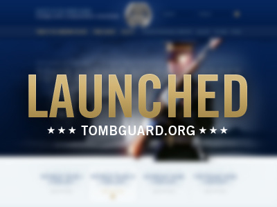 Launched – tombguard.org army blue launch tomb guard trade gothic website