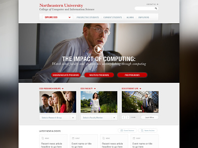 Northeastern University Launch academic collegiate education launch northeastern university website