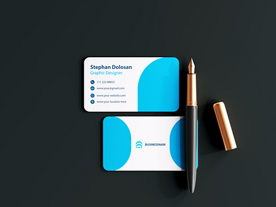 Welcome To My Portfolio
Rounded corner business card mockup