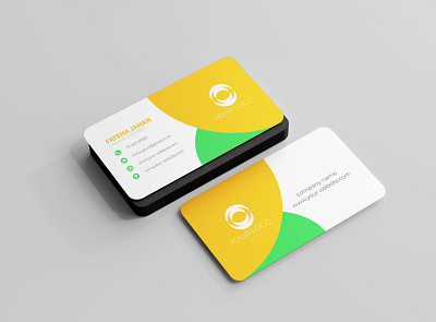 Welcome To My Portfolio Rounded corner business card mockup 3d animation branding business card design graphic graphic design illustration logo motion graphics ui ux vector