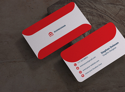 Elegant business card template Free Vector 3d animation branding business card design card graphic design logo motion graphics ui