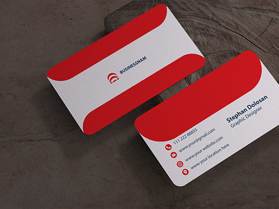 Elegant business card template Free Vector