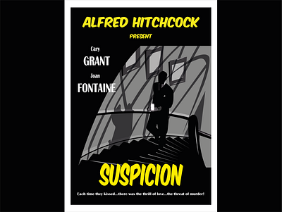 Suspicion design illustration poster print vector