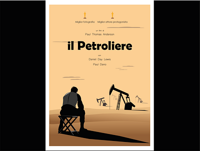 Il Petroliere design illustration poster print vector