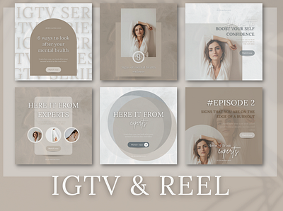 Promote your IGTV & REEl videos with these CANVA templates adobe adobe ps advertising agency apparel art art direction artist artwork background blog brand design branding bundle canva canva design canva template design igtv reel