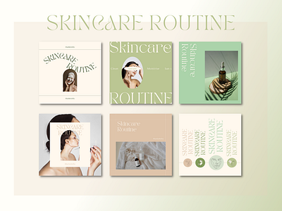 Present your skincare routine in a beautiful & professional way 2022 2022trends 360 art artist beauty behance branding bundle canva canva design canva template canvadesign canvalove creativity design designinspiration graphic design skincare ui