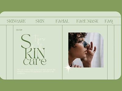 Beauty website template in canva