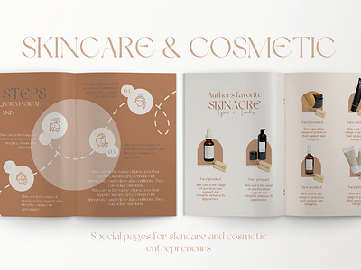 Skincare blogger workbook canva behance branding bundle canva canva design canva template canvaebook design ebook ebook deisgn ebook template graphic design skincare workbook workbook canva workbook design workbook template